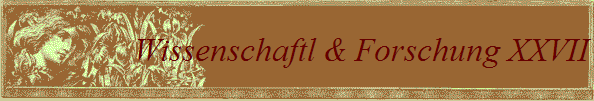 Wissenschaftl & Forschung XXVII