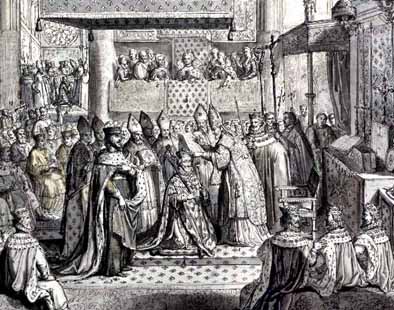 Krnung Heinrichs IV. in Chartre